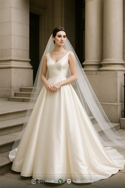 Classic City Hall wedding look
