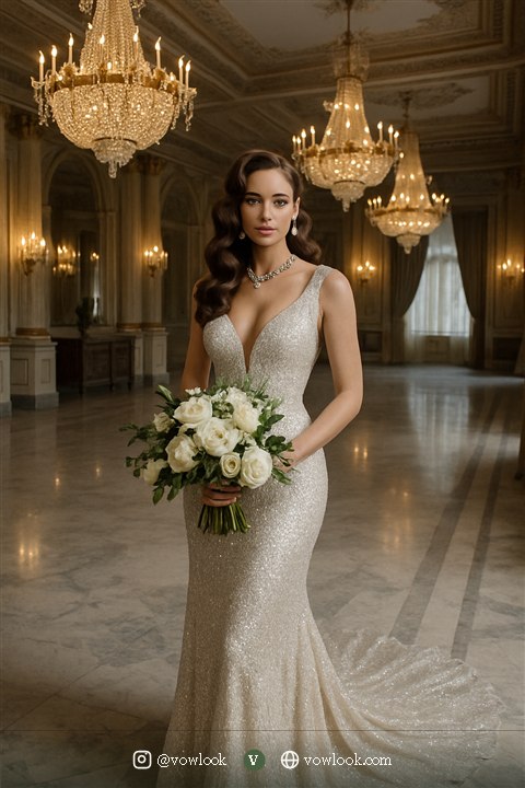 Glamorous Ballroom wedding look