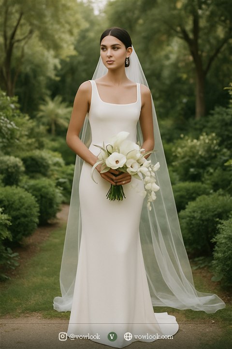 Modern Garden wedding look